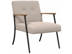 Conjunto 1 Poltrona Vidaxl Cinzento-claro Tecido (59 X 75 X 78 Cm)