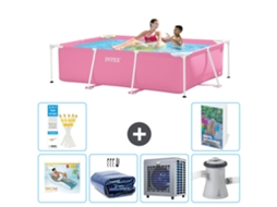 Piscina com Estrutura Retangular 220x150x60 Cm 5 peças S112 INTEX