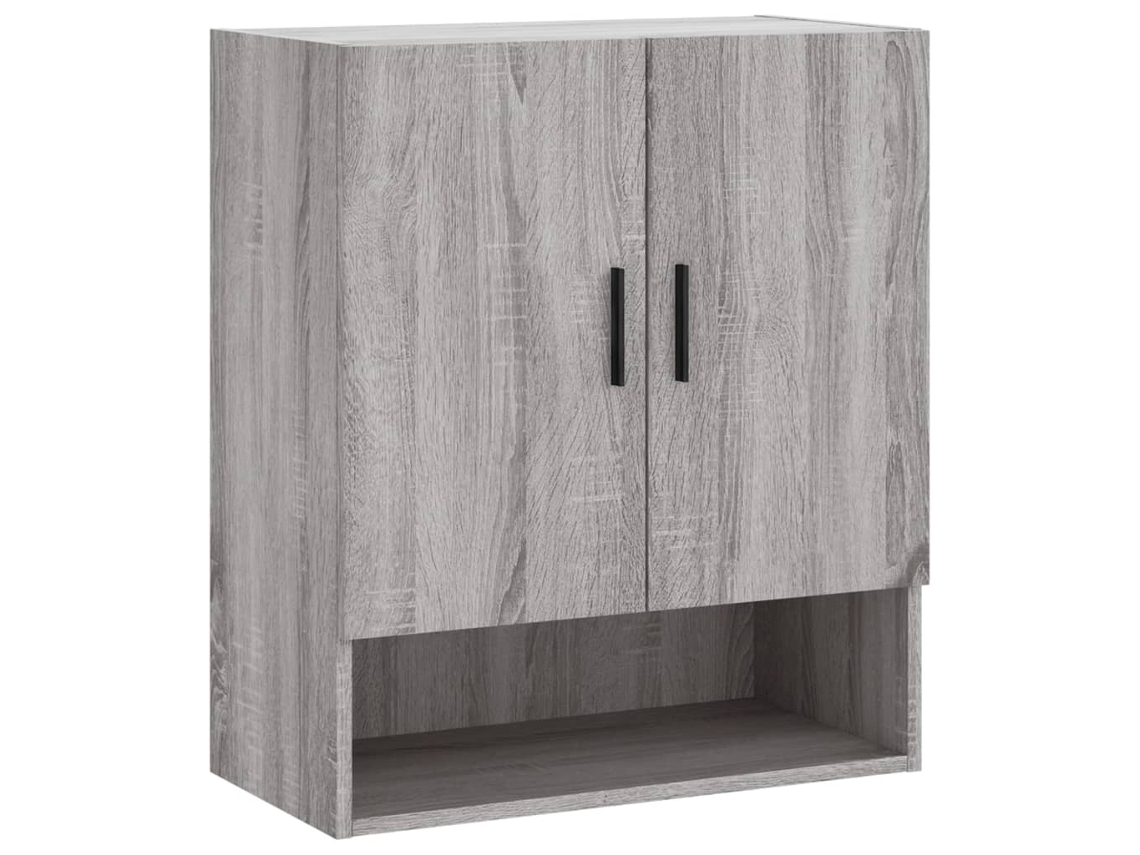 Wall Cabinet, Wall Cabinets Vidaxl Cinzeto Madeira Processada (n/a)