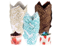 Conjunto De 150 Forminhas De Papel Para Muffins E Cupcakes, Formato Tulipa, Para Assar E Apresentar Sobremesas Em Festas E Eventos