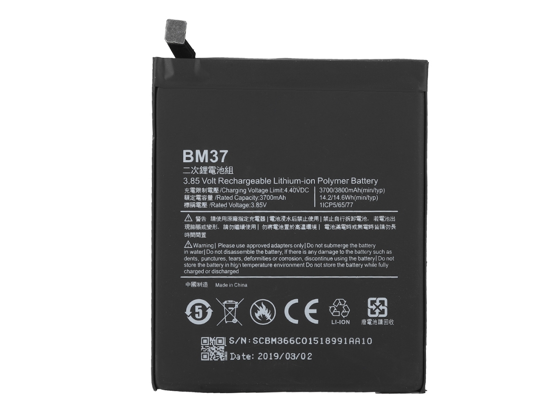 Bateria LAXISCREED Xiaomi 5splus 3700mah
