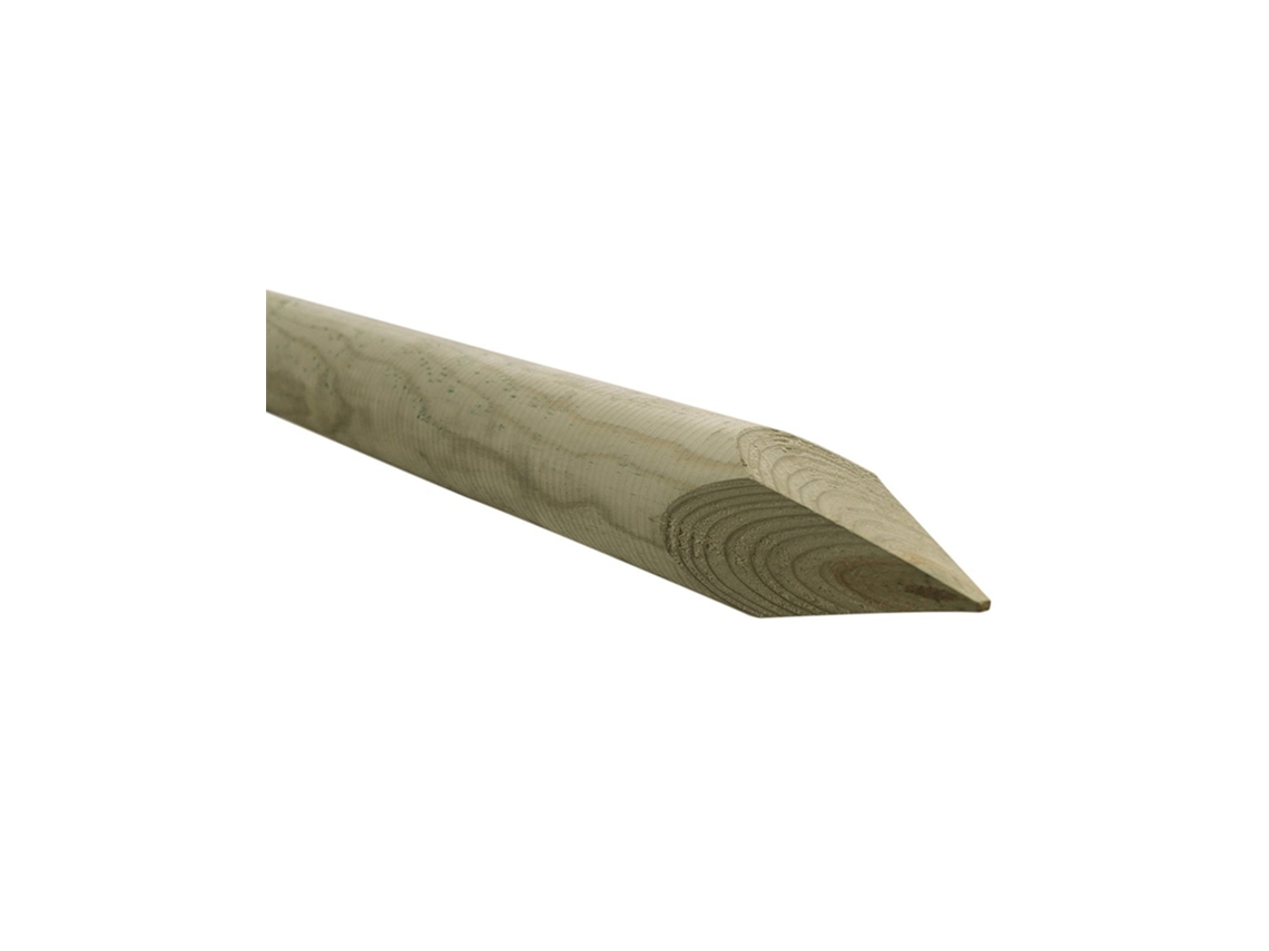 Faura - Tutor De Madera Para Arboles Con Punta 150x5 Cm. (alto X Diámetro) | 150x5 Cm. (alto X Diámetro) ()