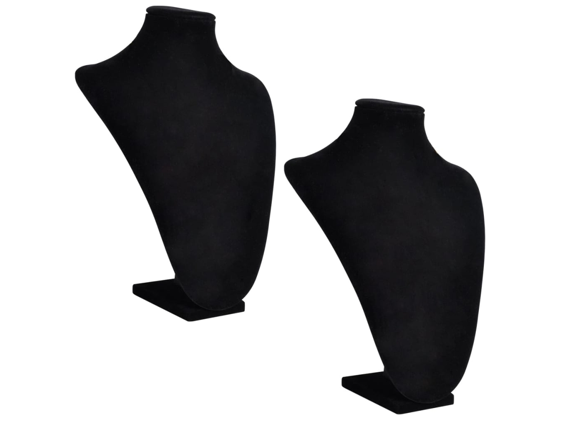 Necklace Holder, Necklace Holders Vidaxl Preto Flanela