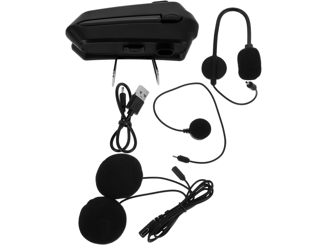 Coheali Écouteurs Pour Casque De Moto K17, Abs Noir, Communication Claire