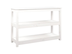 Mesa Consola 110x40x74 Cm Pinho Maciço Branco MAISON EXCLUSIVE