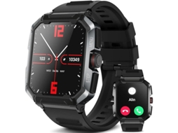 Smartwatch para Atendimento/fazer Chamadas Tela Sensível Ao Toque Hd de 1.85 Polegadas Relógio Rastreador de Fitness Com Monitoramento de Yizhood