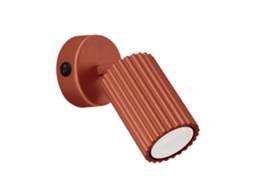 Sollux Sl.1636 Karbon Aplique Rojo Ocre Con Interruptor