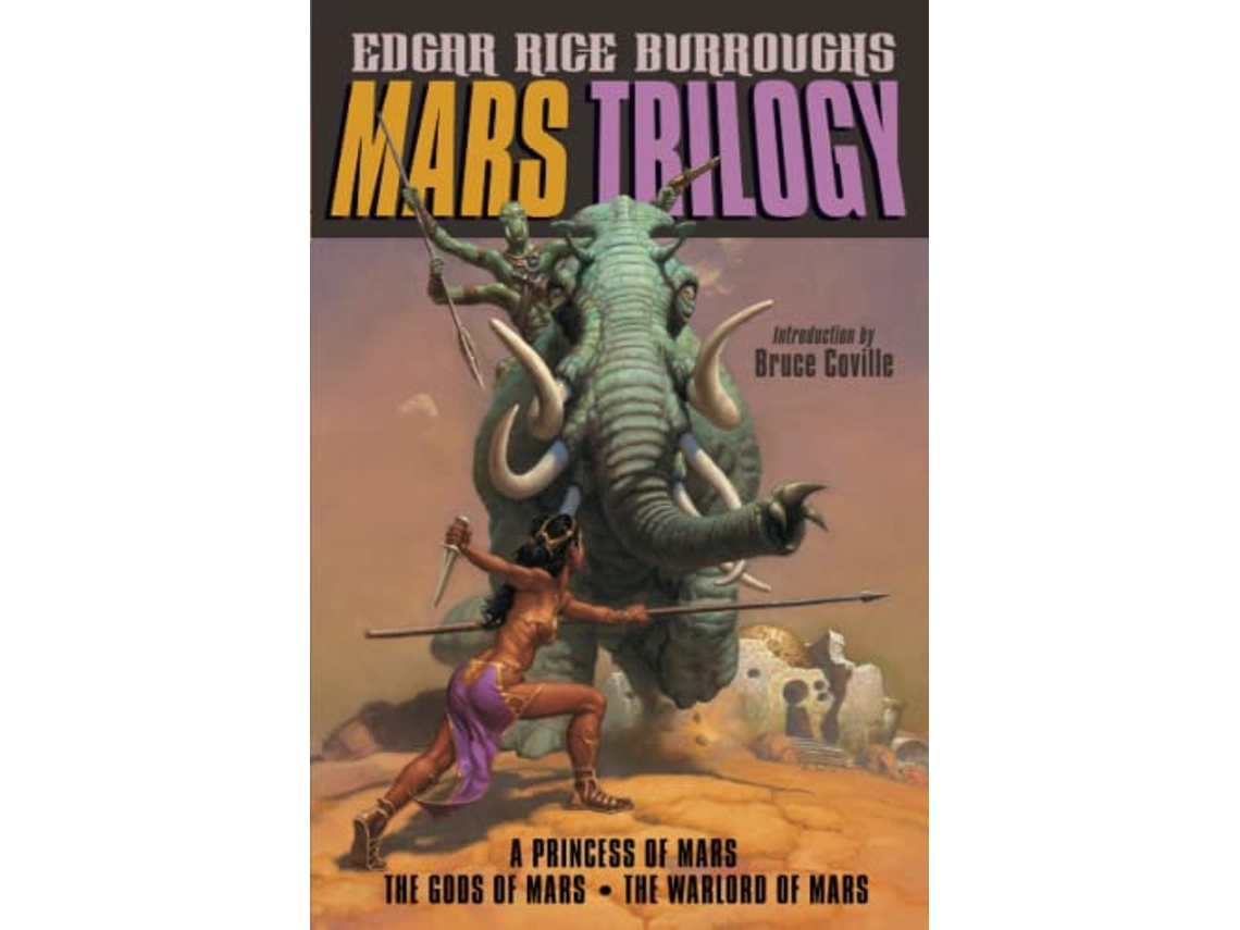 Livro Mars Trilogy de Edgar Rice Burroughs (Inglês)
