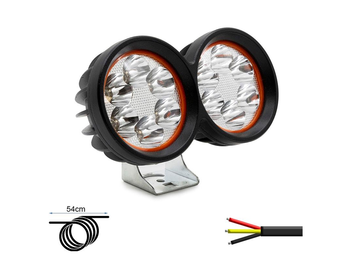 Luz Dianteira Com Duplo Foco Led Ewlm001 12/72v Ewheel