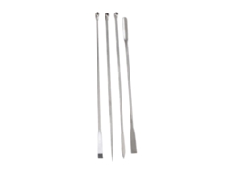 Conjunto de 4 Espátulas de Laboratório Micro Aço Inoxidável 304 com Bolsa