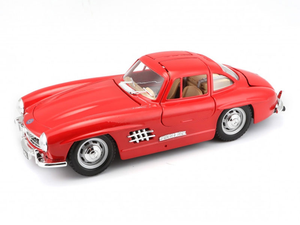 Carro BBURAGO Mercedes-Benz 300 SL (1954) Vermelho 1:24