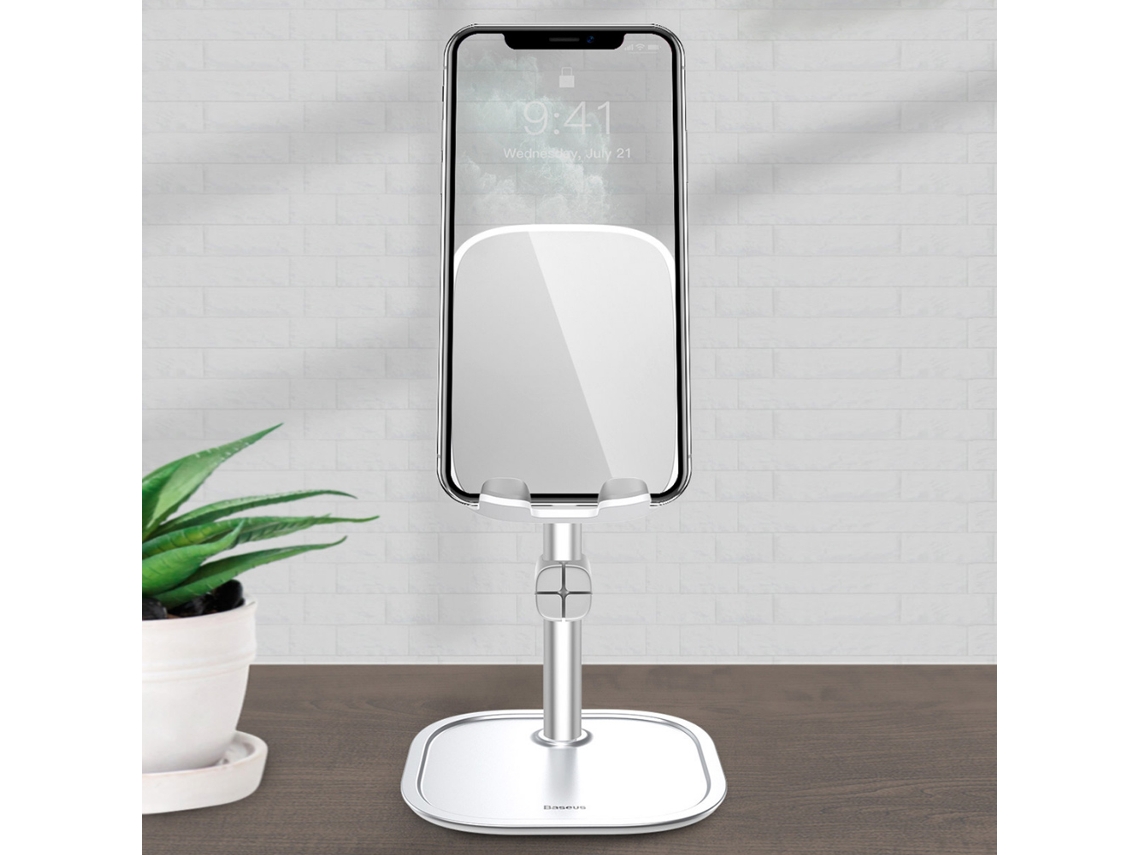 Suporte De Mesa Metal Ajustável Baseus Para Celular E Tablet