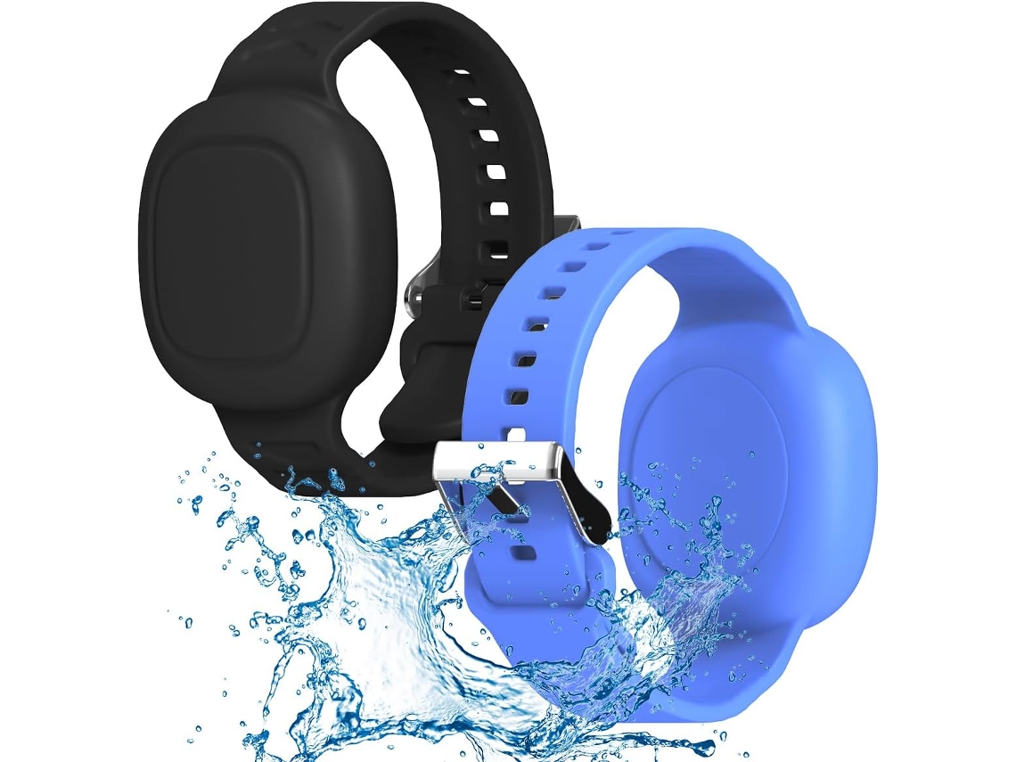 Lote De 2 Coques Em Silicone Étanches Para Crianças Compatíveis Com Tile Mate (2022), Pulseira Cacheada