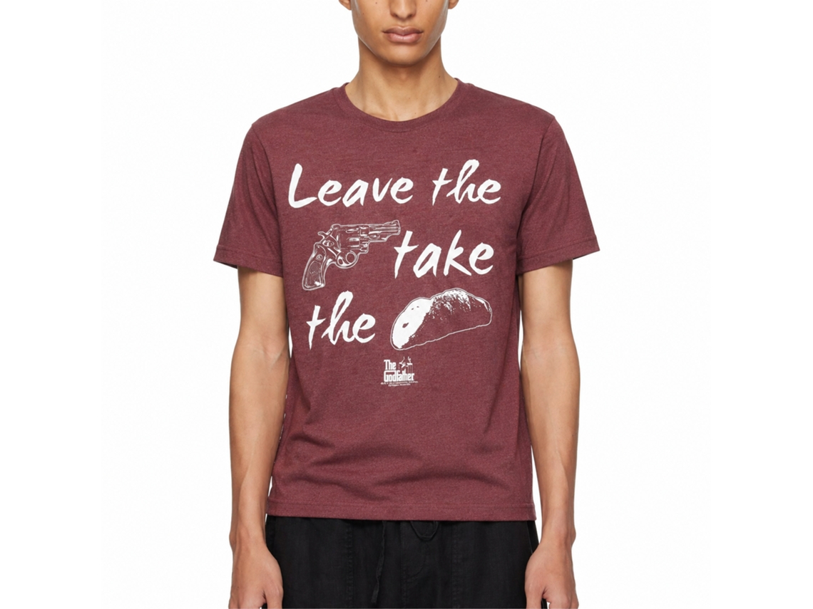 Rockinstone Godfather If You Leave Heather Vintage Maroon Adult T-shirt Size:s