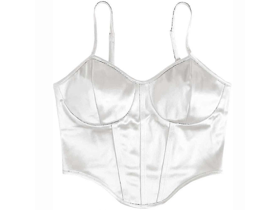 Camiseta Feminina Corset Envoltório Peito Cropped Top Df