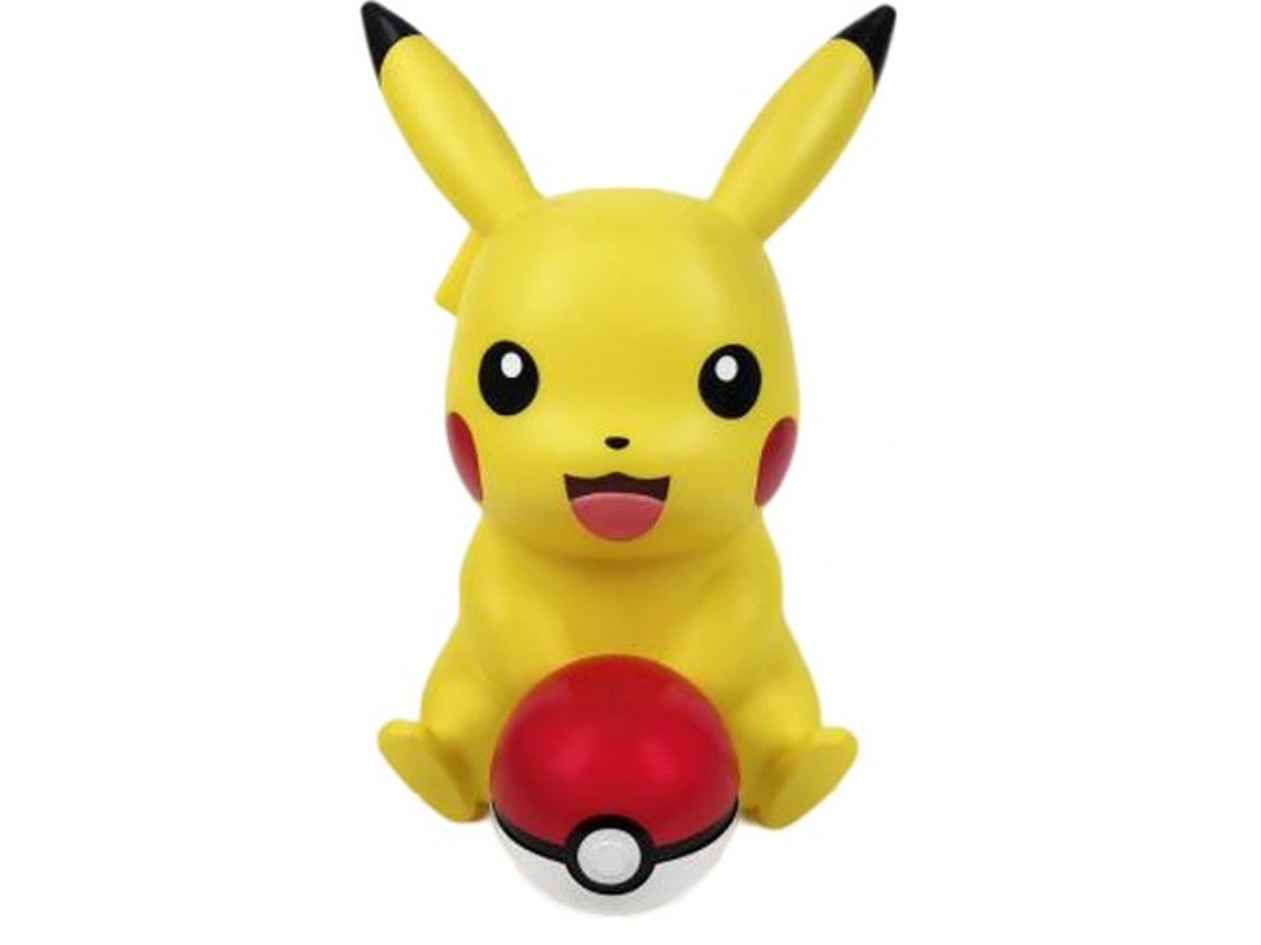 BIGBEN Altifalante Bluetooth com Função de Luz Modelo Pikachu Pokeball 30Cm Amarelo