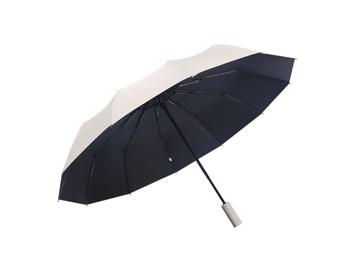 Paraguas Automático Antiviento 12 Varillas Proteção Uv Viagem Operação Útil Chuva E Sol