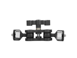 1/4in 360 Degree Rotatable Double Ball Head Aluminum Alloy Camera Multi Function Dual Ball Head Arm LAXISCREED