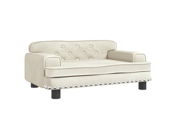 Kids Sofa, Kids Sofas Vidaxl Creme Veludo (70 X 45 X 30 Cm)