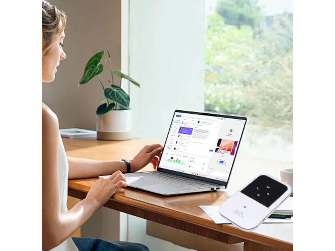 Roteador Wi-fi Portátil 4g Lte Hotspot De 300 Mbps Com Entrada Para
