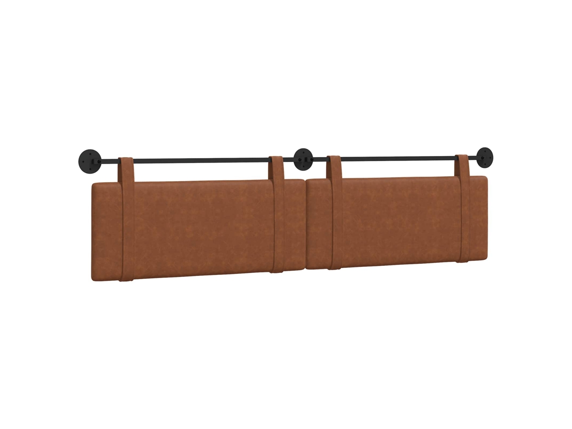 Conjunto 1 Cabeceira Moderna Vidaxl Castanho Couro Sintético (210 X 55 X 5 Cm)