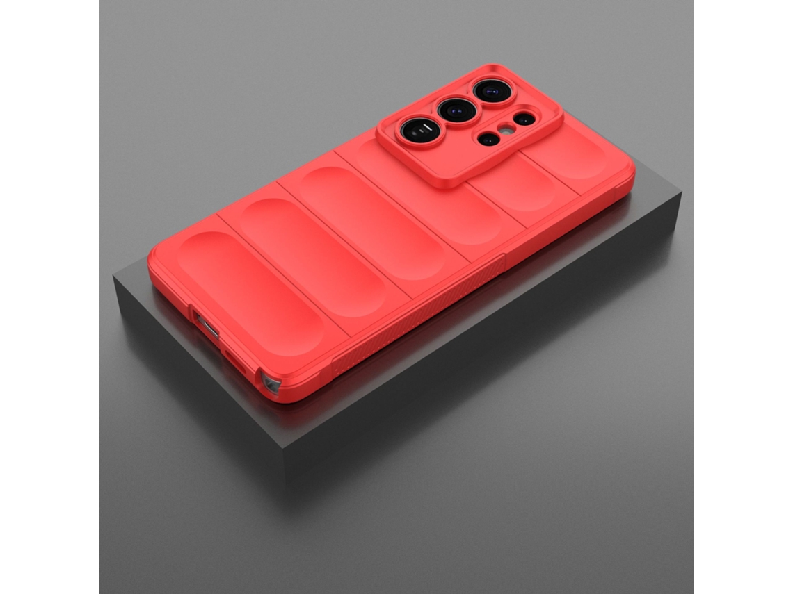 Capa Hexinyigjly Silicone Para Samsung Galaxy S26 Ultra, Com Revestimento Interior Em Microfibra Anti-riscos Vermelho