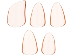 Protetores de unhas em policarbonato laranja, conjunto de 5 peças, para guzheng, acessórios para nail art.
