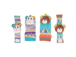 Mali conjunto de Meias Procuradoras de Pés e Braceletes com Chocalhos para Bebê Adorável e Colorido
