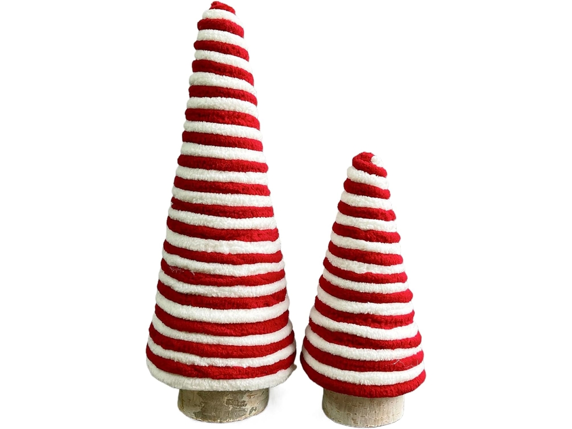Decoração De Natal - Enfeite De Mesa Natalino Em 2 Peças | Para O