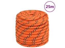 Vidaxl Corda De Barco 16 Mm 25 M Polipropileno Laranja