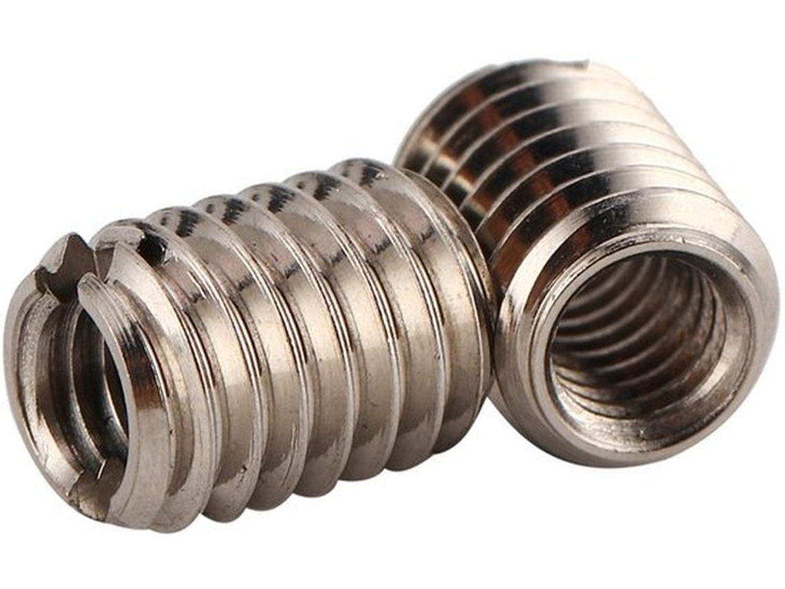 Inserts De Schroef 10 Unidades - Borracha Interna M4 X 0,7mm - Borracha Externa M6 X 1mm - Aço Inoxidável - Comprimento 8mm - Reparo De Fios - Peças D
