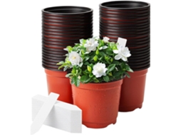 Vasos de Plantas, 100 Unidades, Vasos Portáteis Flexíveis e Reutilizáveis Vasos de Flores para Jardim, para Propagação CHABERLU
