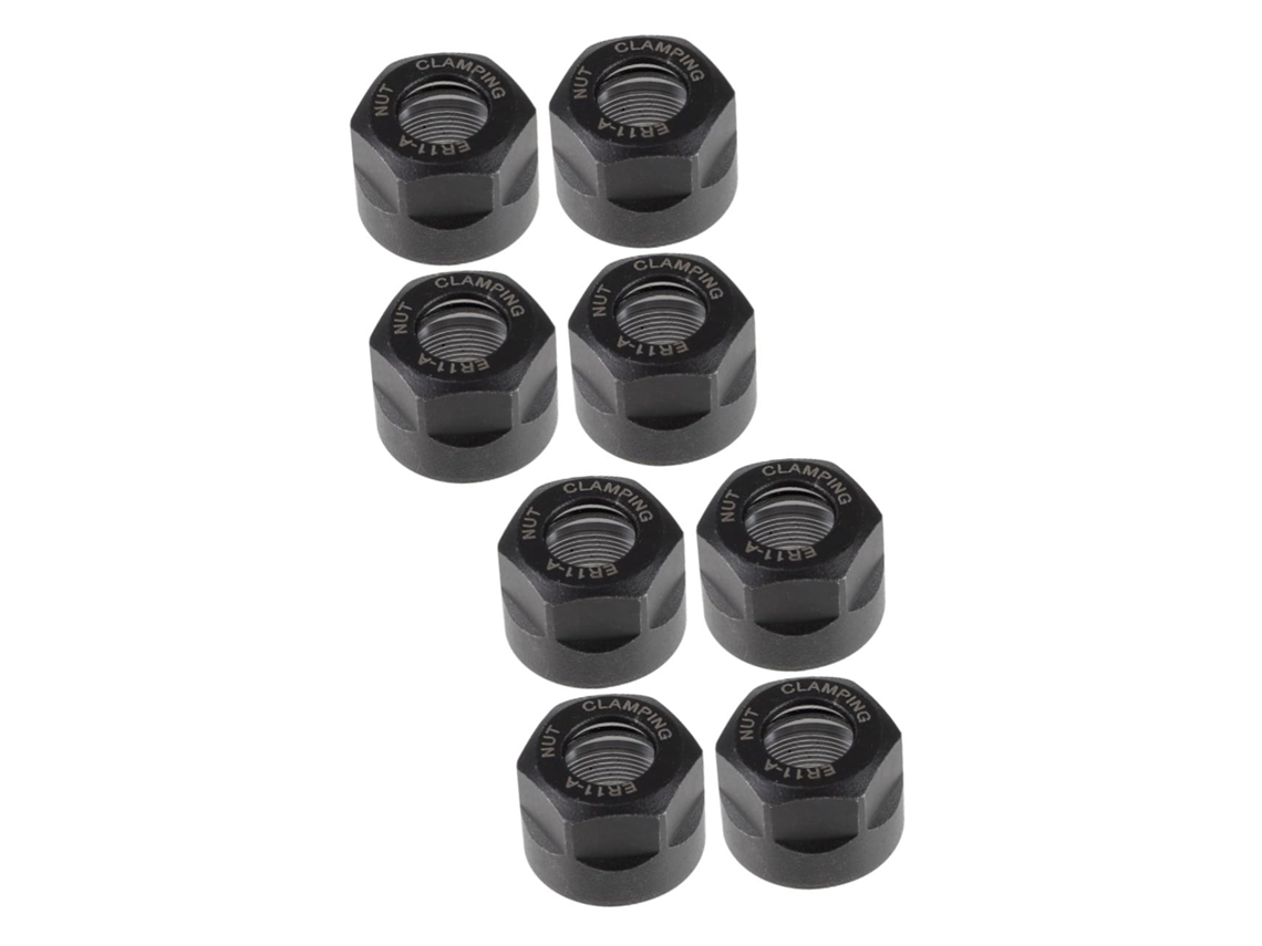 Conjunto De 8 Porcas Pinça Hohopeti Para Fresadoras, Cromadas, De Alta Precisão E Concentricidade, Compatíveis Com Porta