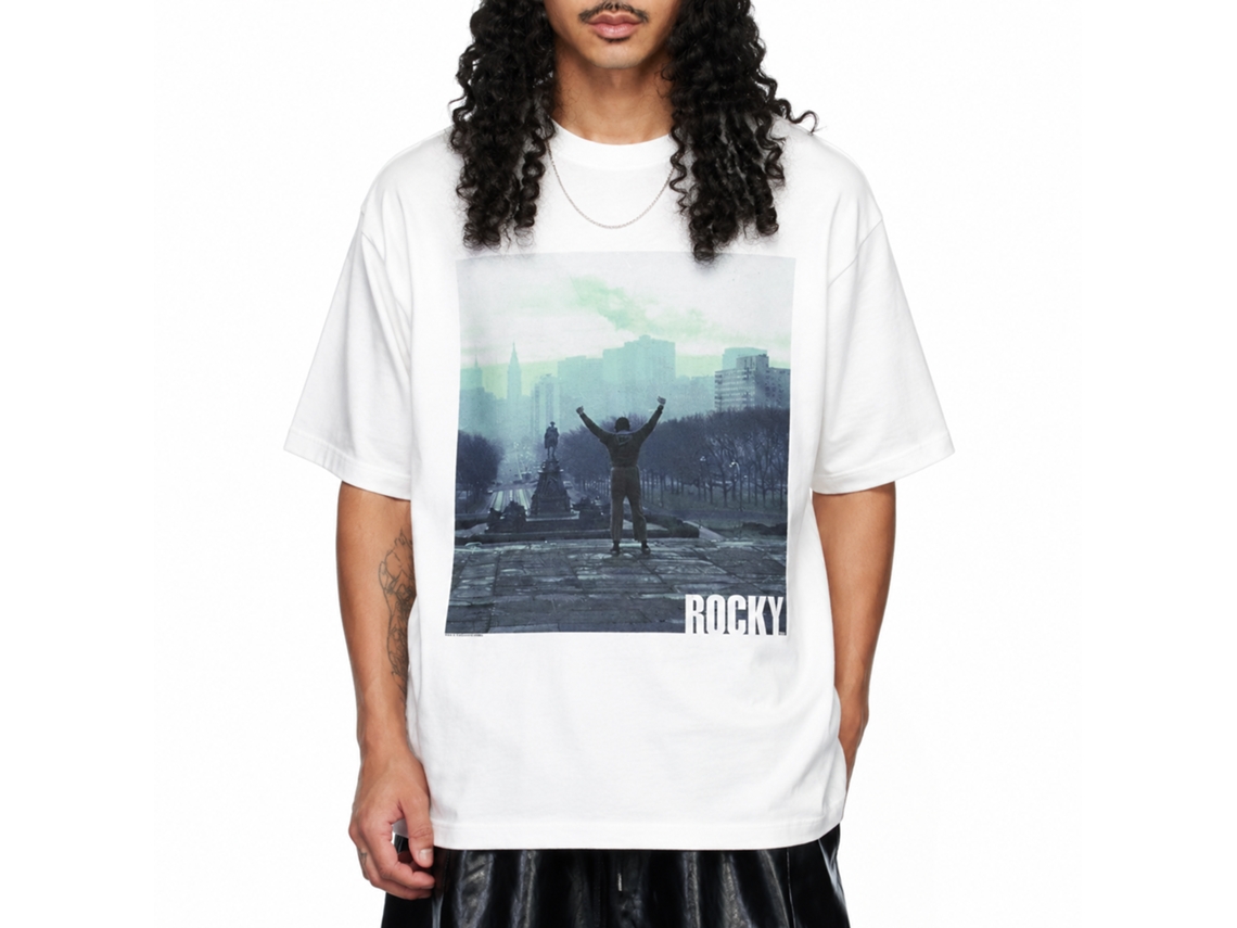Rockinstone Rocky Movie Live White Adult T-shirt Size:xxxl