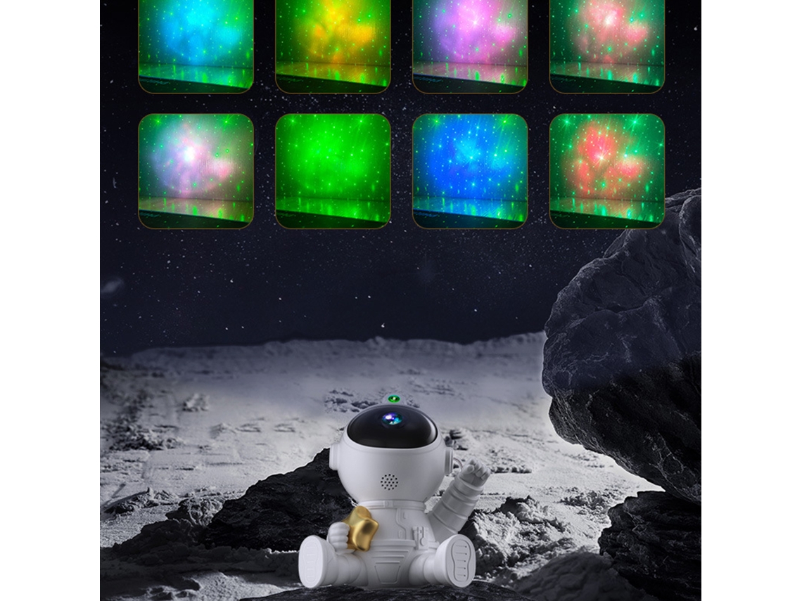 Luzes de Noite Astronáutica Galáxia Quarto Presente Criativo