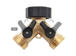 Laxiscreed Equipador De Mangueira Y Com 2 Válvulas Para Regar O Jardim
