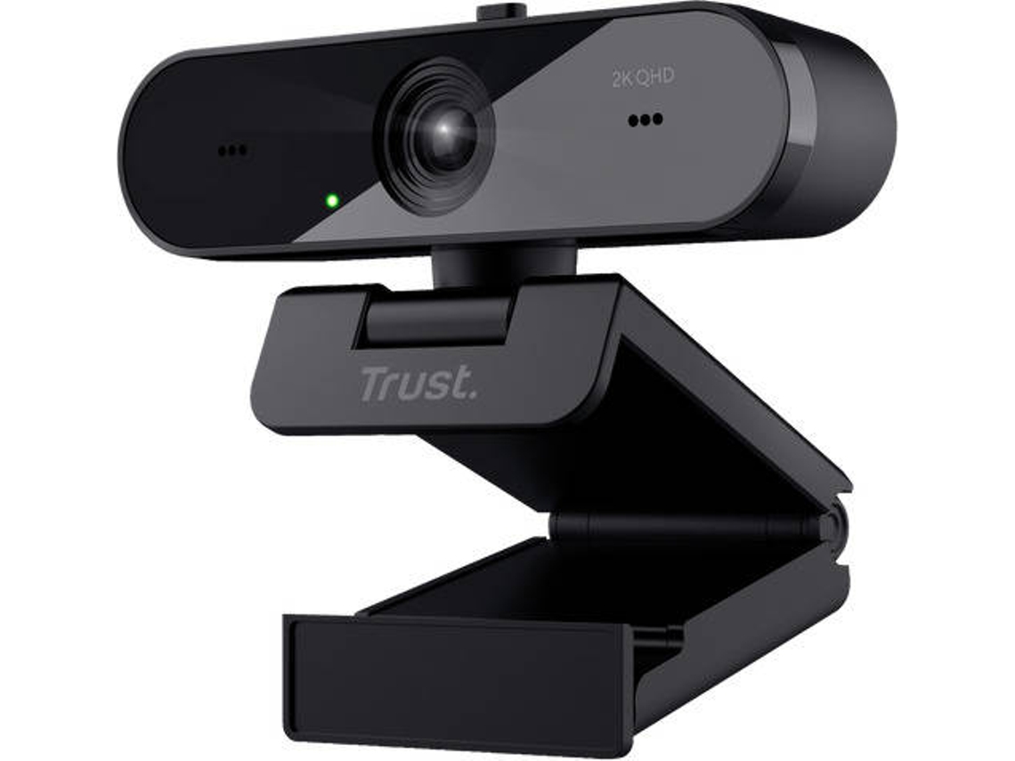 Webcam TRUST Taxon QHD ECO Preto