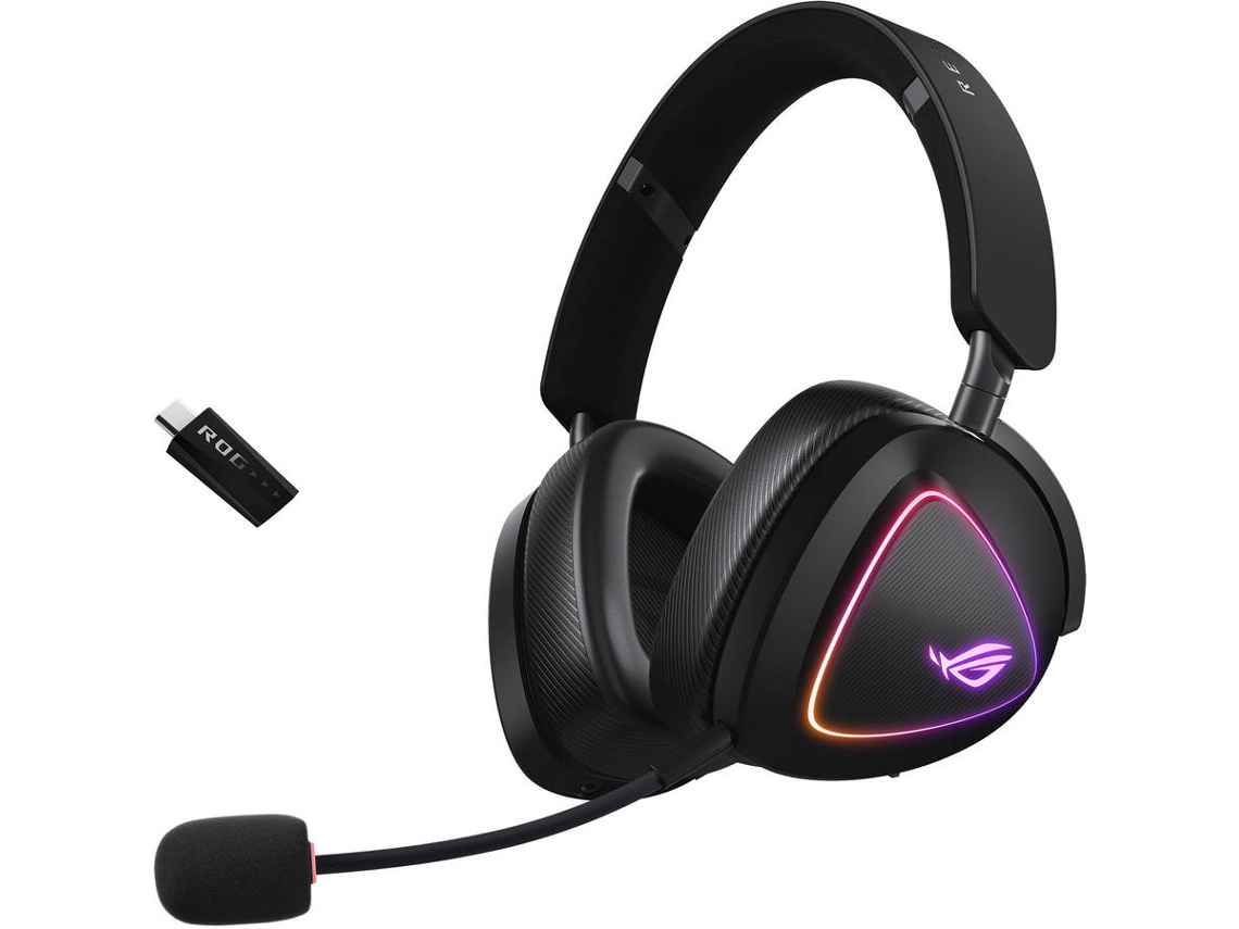 Auscultadores Gaming ASUS Rog Delta II RGB (Wireless - Preto)