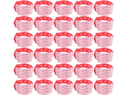 Pretyzoom 100-pulseiras De Identificação Pacientes Em Pvc Com Fecho Pressão Ajustável E