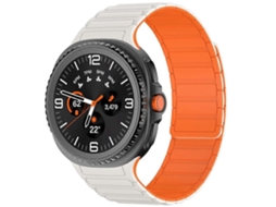 Pulseira Magnética De Silicone Com Três Contas Para Samsung Galaxy Watch8 / Watch8 Classic