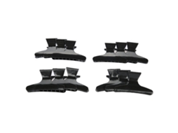 12 Peças/conjunto De Grampos Para Cabelo Pretos Em Forma De Pata, Ferramenta De Cabeleireiro Other