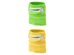 Conjunto De 2 Pulseiras Esportivas Fitness, Faixa De Absorção De Suor E Carteira Com Zíper.
