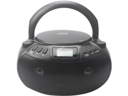 Leitor Cd Portátil Multifuncional Com Bluetooth, Rádio, Alto-falantes Duplos, Entrada De Áudio Estéreo