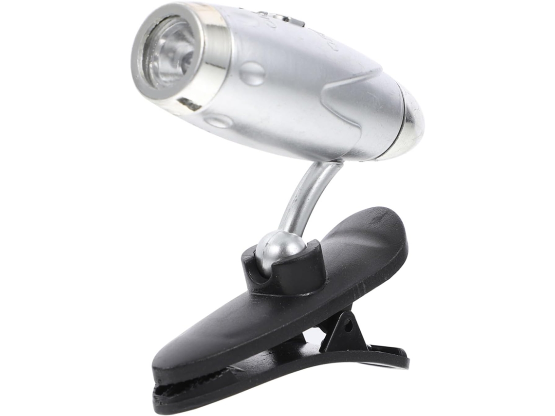 Luminária De Led Prateada Para Livros, Iluminação Suave Para Os Olhos, Baterias Substituíveis, Portátil Para Leitura