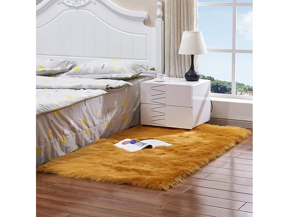 Tapete Felpudo Retangular Para Quarto, Antiderrapante