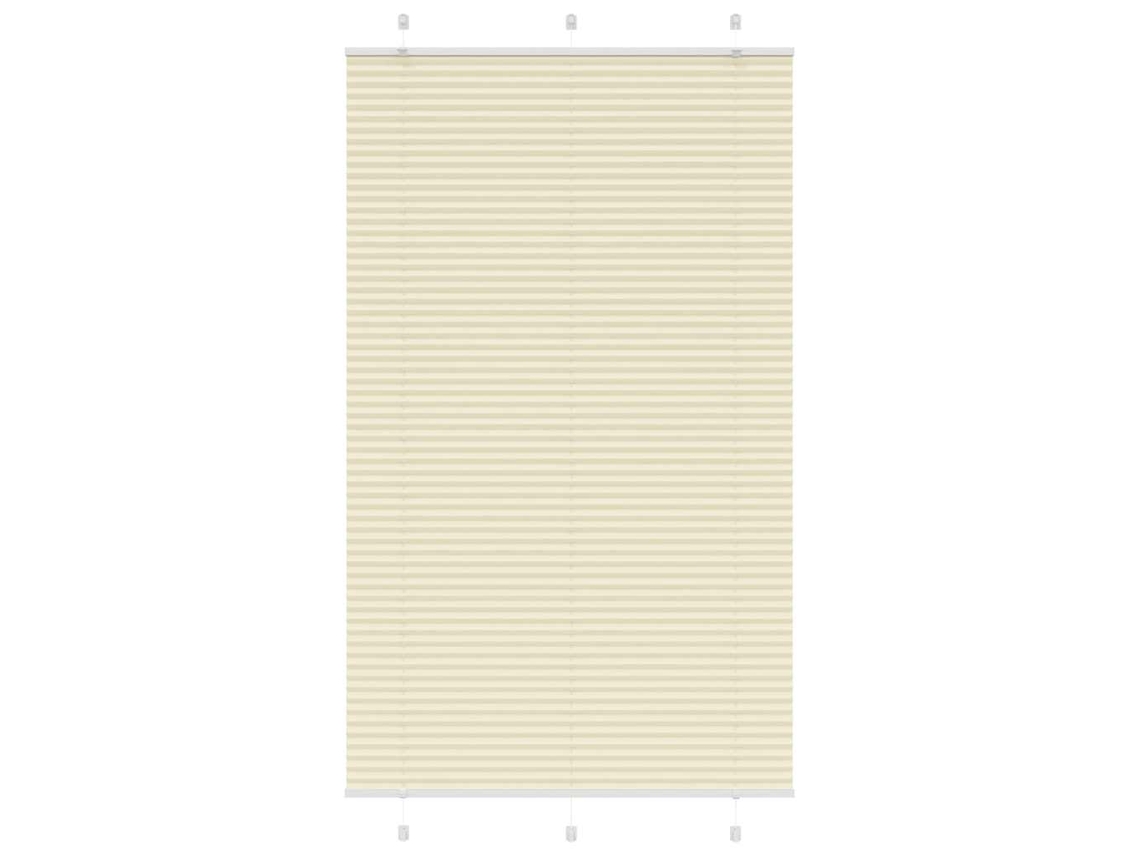 Vidaxl Plissado Cego Creme 120x200 Cm Largura Tecido 119,4cm Poliéster