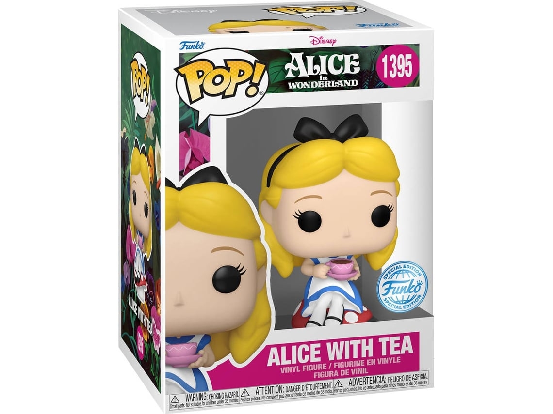 Figura FUNKO Pop! Disney: Alice in Wonderland - Alice With Tea (Outlet Caixa Aberta - Exclusivo Worten)