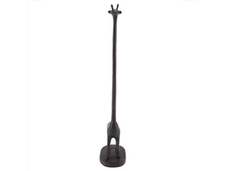 Suporte De Metal Para Papel Higiênico Cozinha Banheiro Decoração Casa Girafa Laopipfu