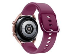 Pulseira de silicone ajustável para Samsung Galaxy Watch3 41 mm com fivela de metal. Ly Ebike