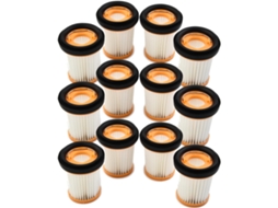 Pacote Com 12 Filtros De Mão De Reposição Para Aspirador Shark Ion